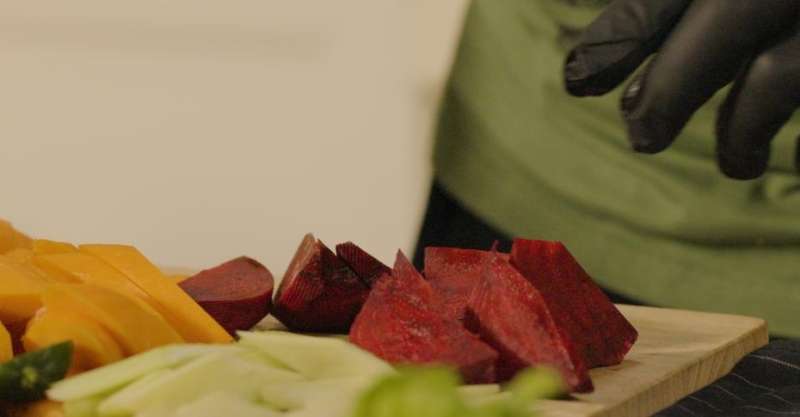 Витаминный напиток из сока овощей