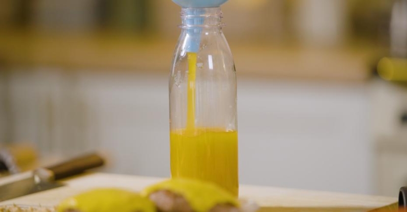 Облепиховый напиток с мёдом и мятой